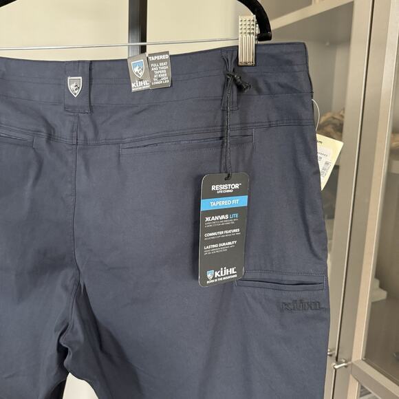 Kuhl Resistor Lite Abrasive Resistant Pirate Blue Tapered Chino Pants 40x 30 NEW - Picture 5 of 7